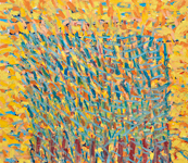 Durchsichtig mit Gelb, Öl auf Leinwand 130x150cm, 2009